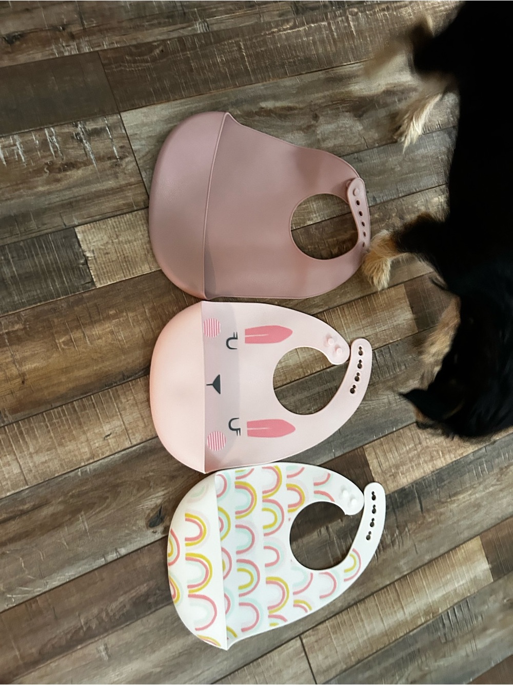 3-Pack Silicone Baby Bibs never used only washed